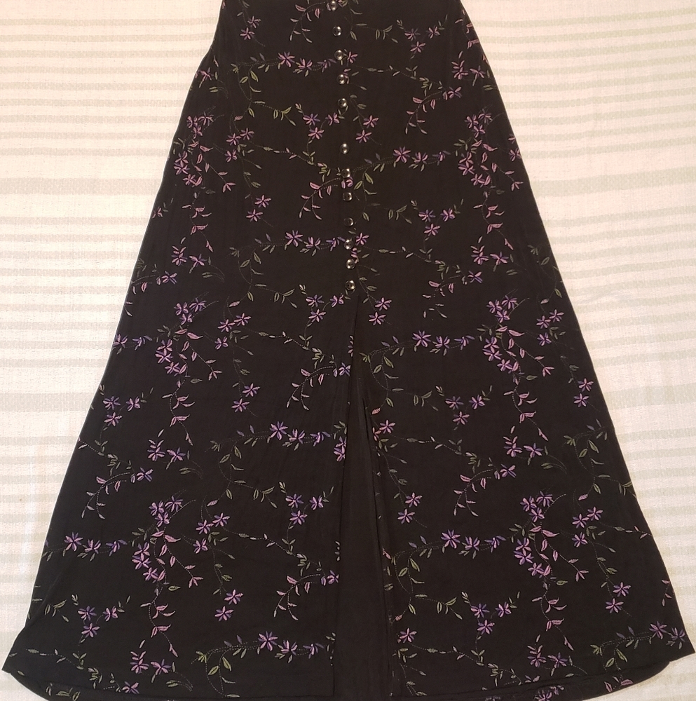 Black Floral Maxi